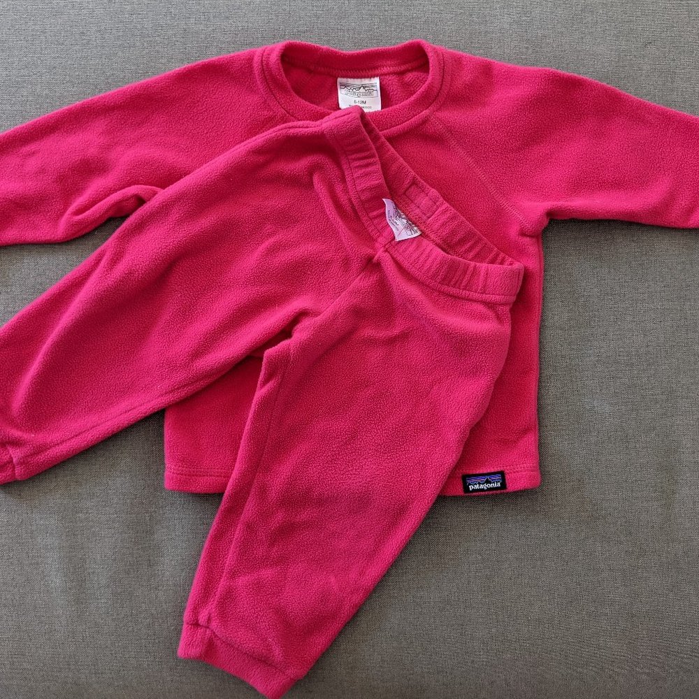 Patagonia Kids Fleece Set - Bright Pink